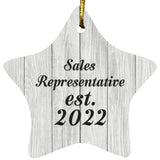 Sales Representative Established Est. 2022 - Star Ornament F