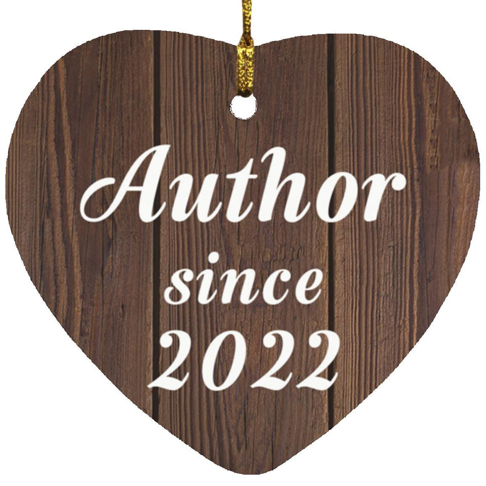 Author Since 2022 - Heart Ornament D