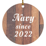 Navy Since 2022 - Circle Ornament E