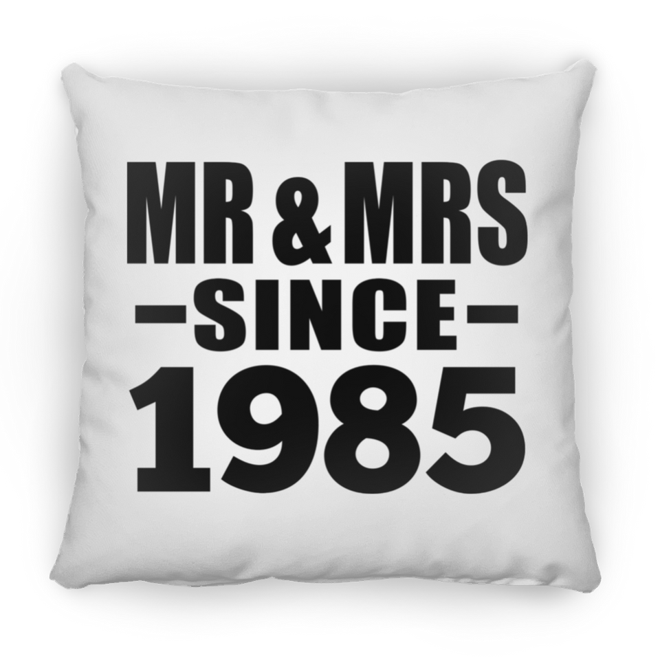 39th Anniversary Mr & Mrs Since 1985 - Throw Pillow