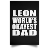Leon World's Okayest Dad - Poster Portrait