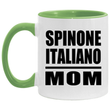 Spinone Italiano Mom - 11oz Accent Mug Green