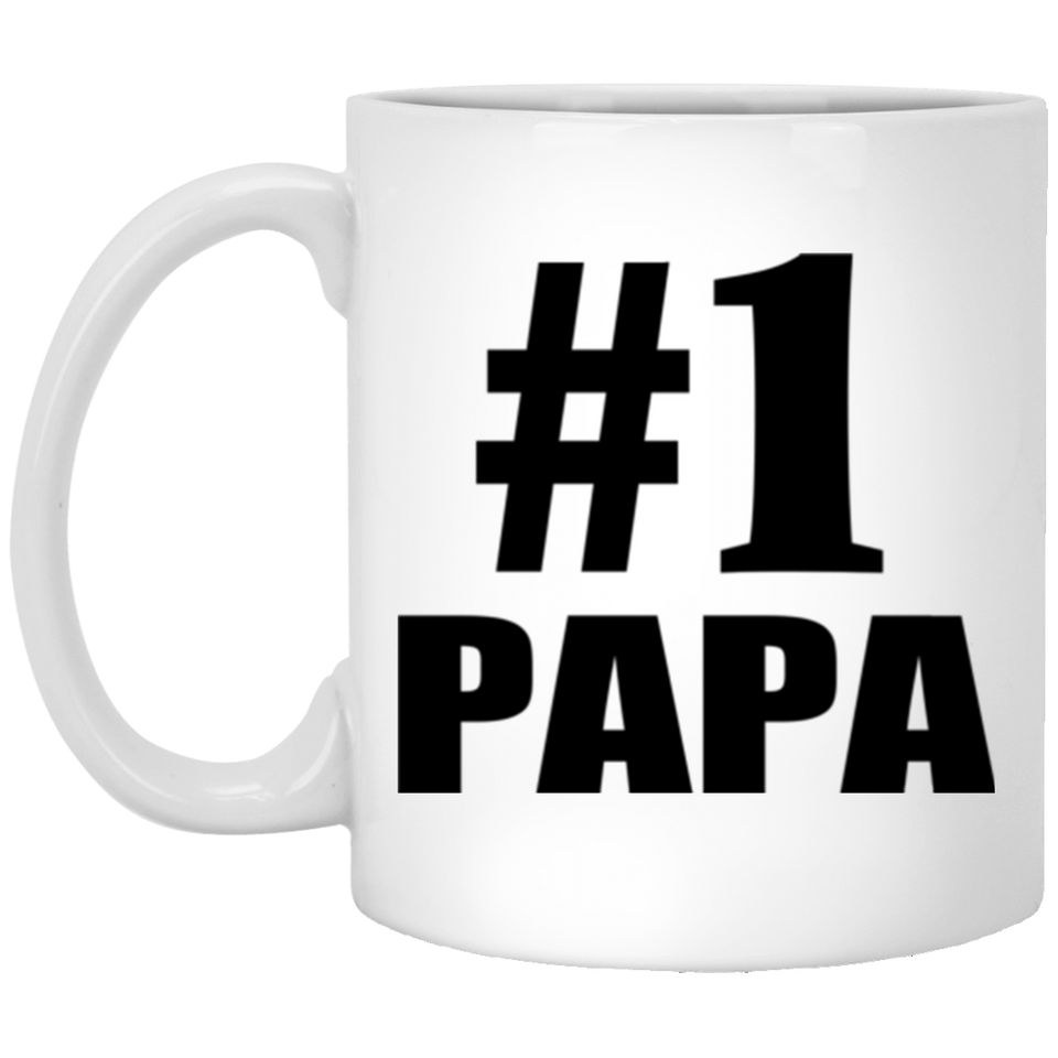 Number One #1 Papa - 11 Oz Coffee Mug