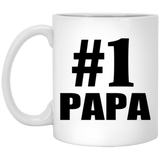 Number One #1 Papa - 11 Oz Coffee Mug