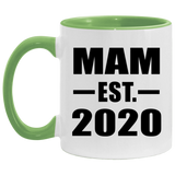 Mam Established EST. 2020 - 11oz Accent Mug Green