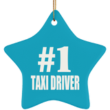 Number One #1 Taxi Driver - Star Ornament
