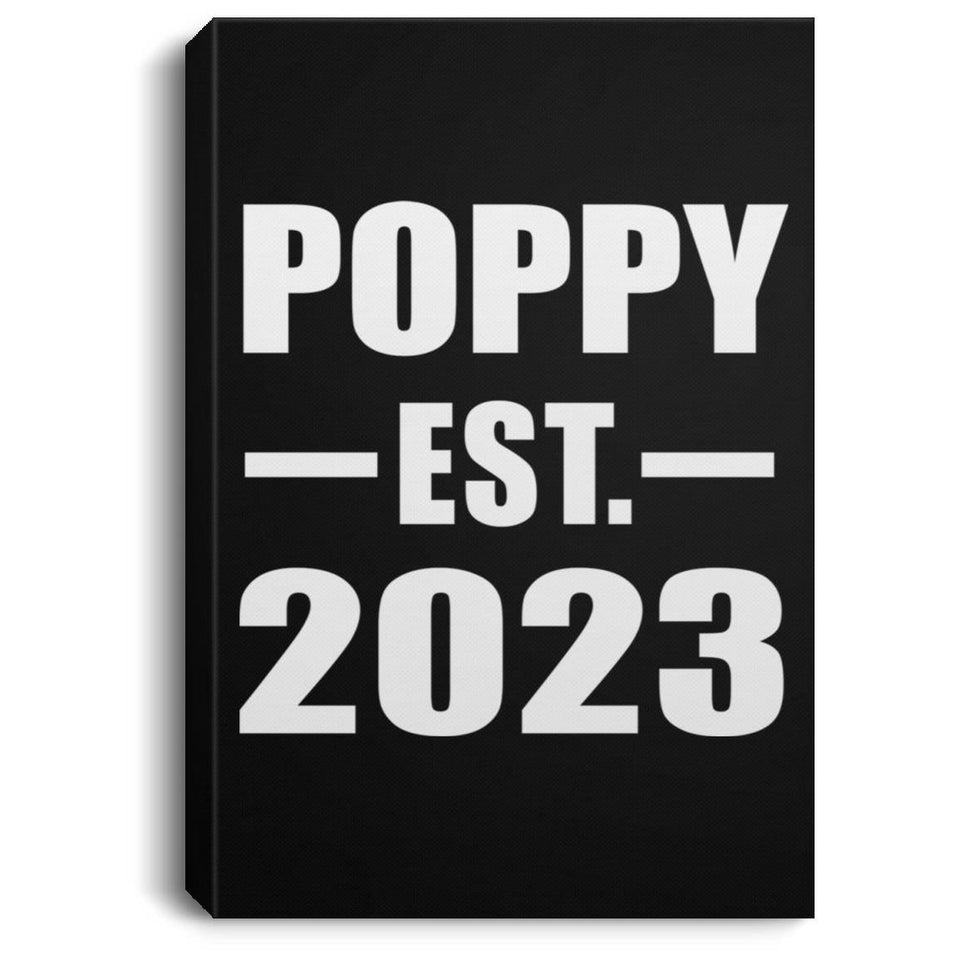 Poppy Established EST. 2023 - Canvas Portrait