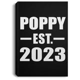 Poppy Established EST. 2023 - Canvas Portrait