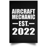 Aircraft Mechanic Established EST. 2022 - Poster Portrait