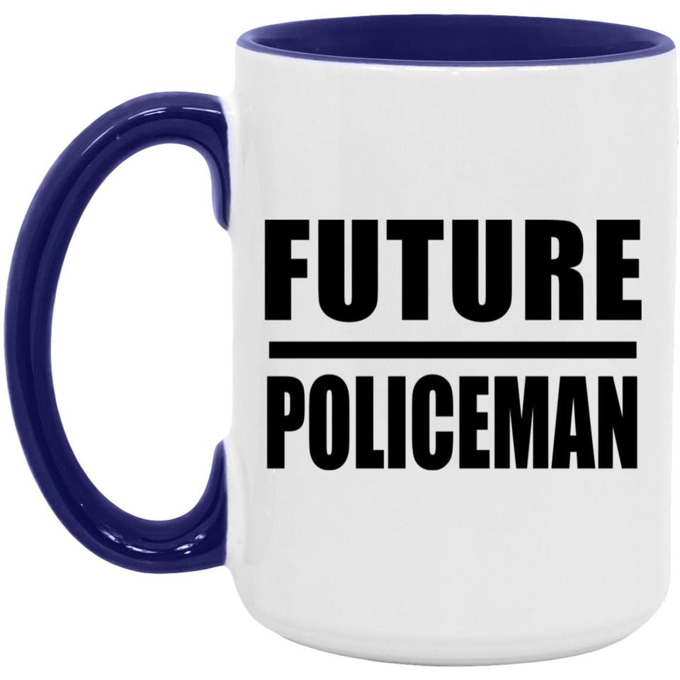 Future Policeman - 15oz Accent Mug Purple
