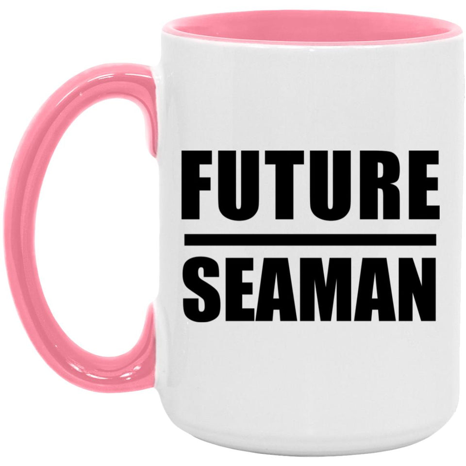 Future Seaman - 15oz Accent Mug Pink