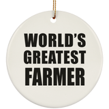World's Greatest Farmer - Circle Ornament