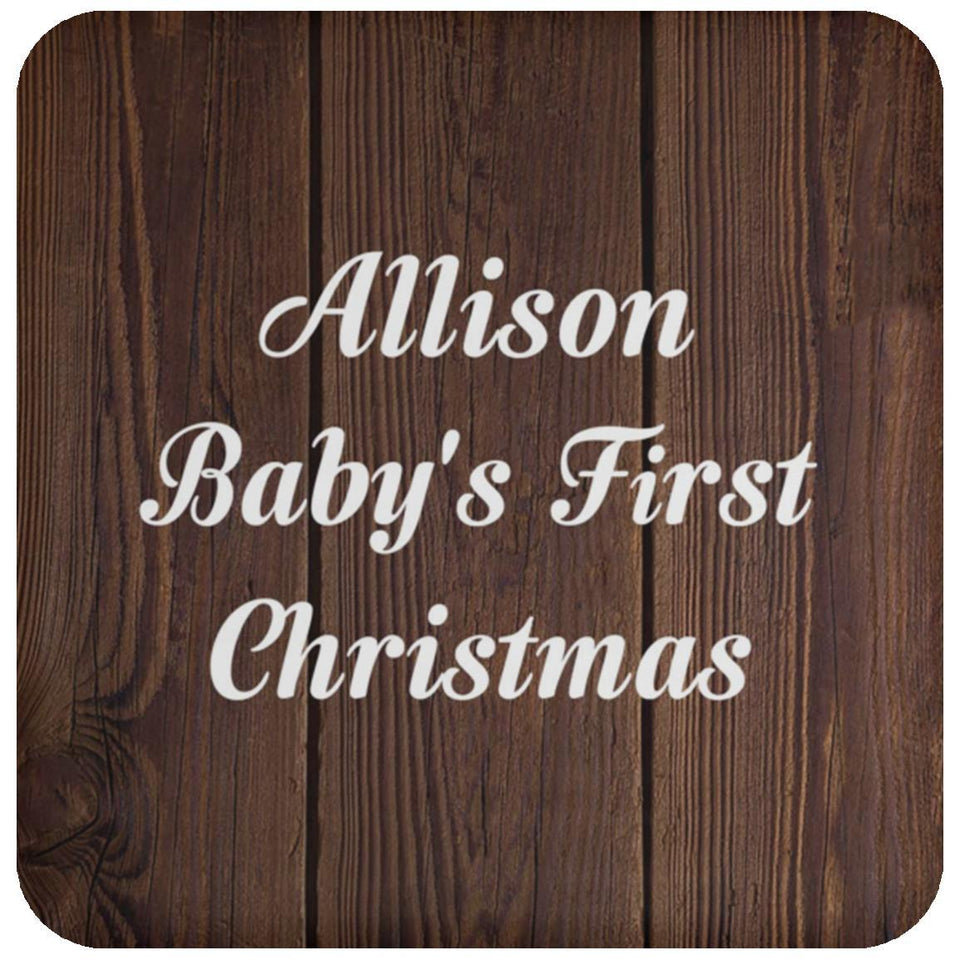 Allison Baby's First Christmas - Drink Coaster D