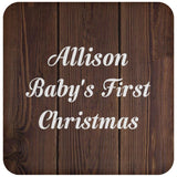 Allison Baby's First Christmas - Drink Coaster D