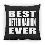 Best Veterinarian Ever - Throw Pillow Black
