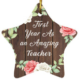First Year As An Amazing Teacher - Star Ornament A