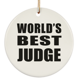 World's Best Judge - Circle Ornament