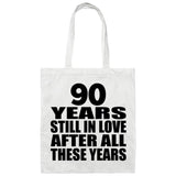 90th Anniversary 90 Years Still In Love After Years - Tote Bag White
