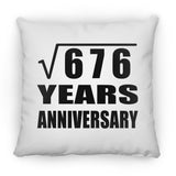 26th Anniversary Square Root of 676 Years Anniversary - Throw Pillow