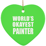 World's Okayest Painter - Heart Ornament