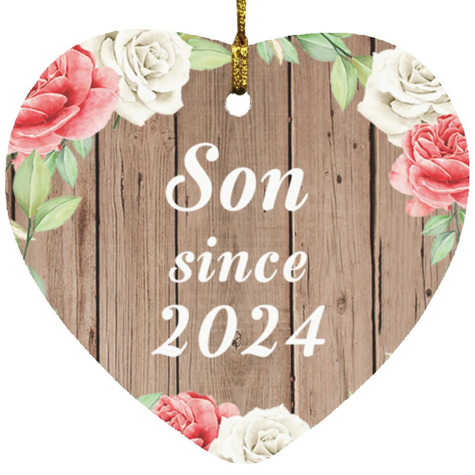 Son Since 2024 - Heart Ornament B