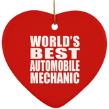 World's Best Automobile Mechanic - Heart Ornament