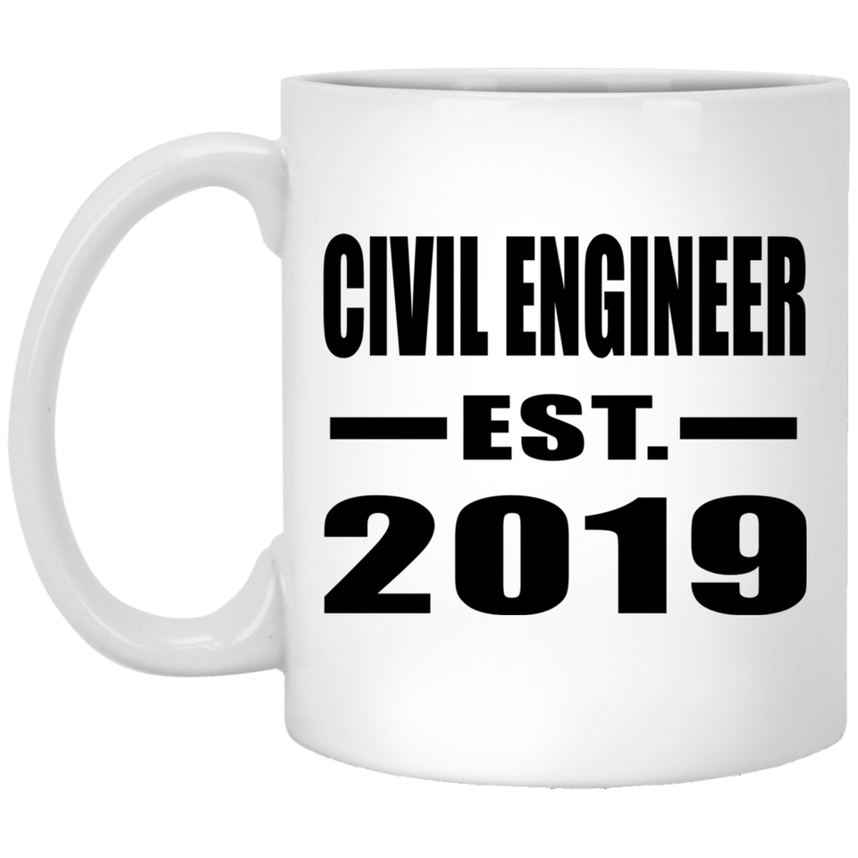 Civil Engineer Established EST. 2019 - 11oz Coffee Mug