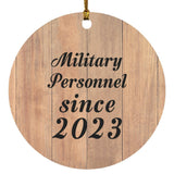 Military Personnel Since 2023 - Circle Ornament C