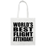 World's Best Flight Attendant - Tote Bag White