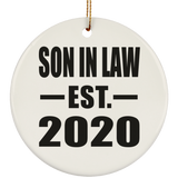 Son In Law Established EST. 2020 - Circle Ornament