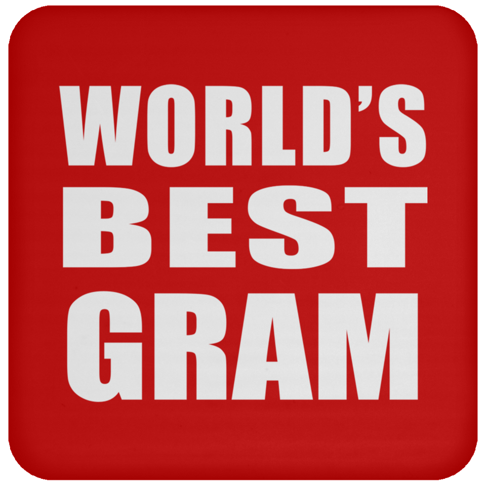 World's Best Gram - Drink Coaster
