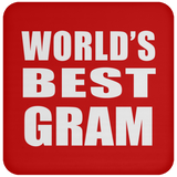 World's Best Gram - Drink Coaster