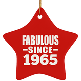 59th Birthday Fabulous Since 1965 - Star Ornament