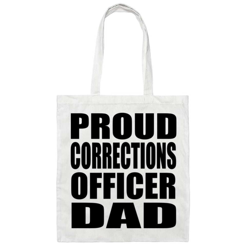 Proud Corrections Officer Dad - Tote Bag White