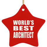 World's Best Architect - Star Ornament