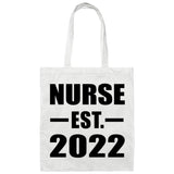 Nurse Established EST. 2022 - Tote Bag White