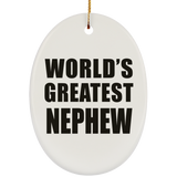 World's Greatest Nephew - Oval Ornament