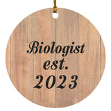 Biologist Established Est. 2023 - Circle Ornament C
