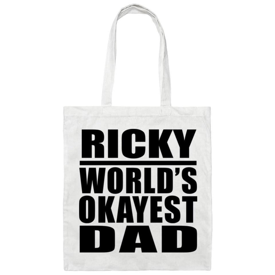 Ricky World's Okayest Dad - Tote Bag White