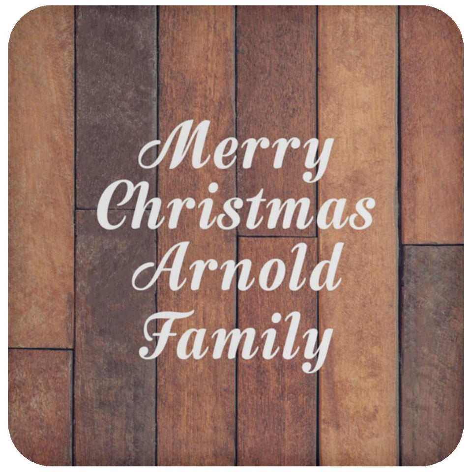 Merry Christmas Arnold Family - Drink Coaster E