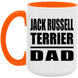 Jack Russell Terrier Dad - 15oz Accent Mug Orange