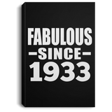 91st Birthday Fabulous Since 1933 - Canvas Portrait