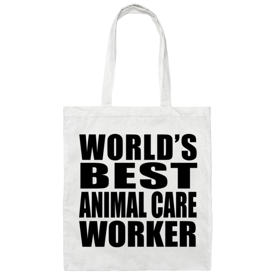 World's Best Animal Care Worker - Tote Bag White