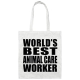 World's Best Animal Care Worker - Tote Bag White