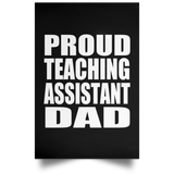 Proud Teaching Assistant Dad - Poster Portrait
