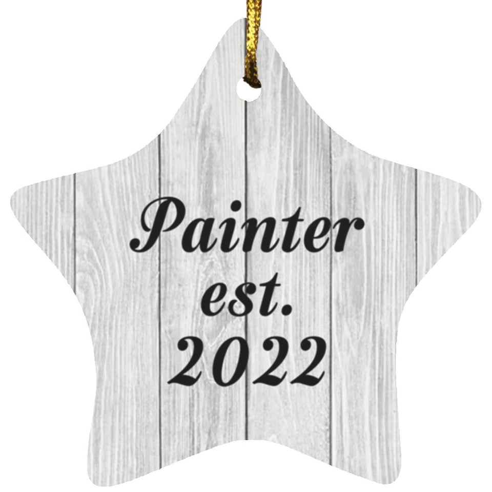 Painter Established Est. 2022 - Star Ornament F