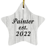 Painter Established Est. 2022 - Star Ornament F