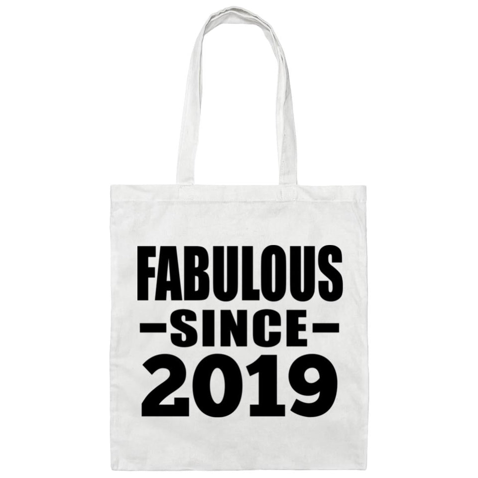 5th Birthday Fabulous Since 2019 - Tote Bag White