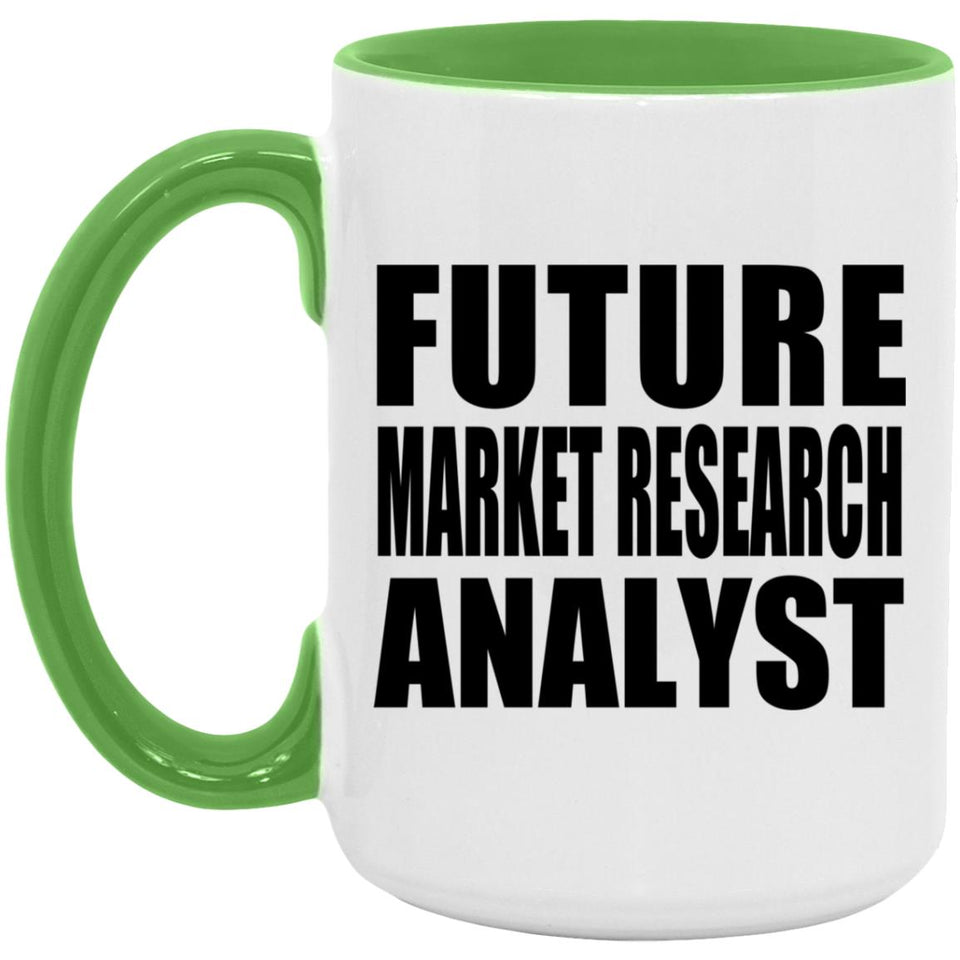 Future Market Research Analyst - 15oz Accent Mug Green
