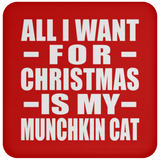 All I Want For Christmas Is My Munchkin Cat - Coaster